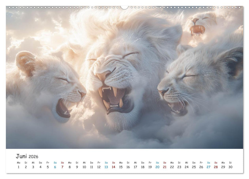 Die Stärke der Löwenwächter (CALVENDO Premium Wandkalender 2026)