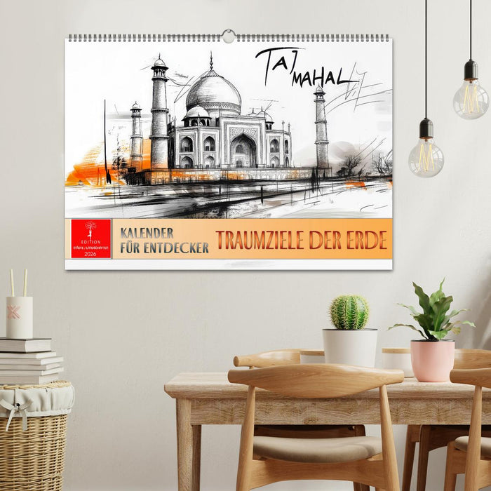 Traumziele der Erde - Kalender für Entdecker (CALVENDO Wandkalender 2026)