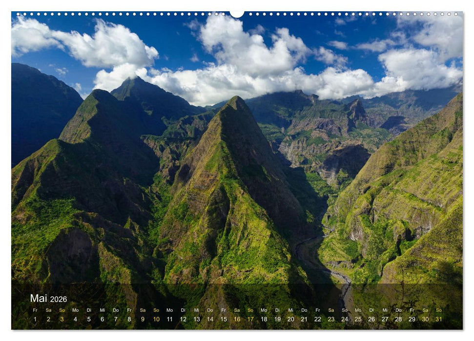 La Reunion - Traumhafte Küsten und Hochgebirge (CALVENDO Wandkalender 2026)