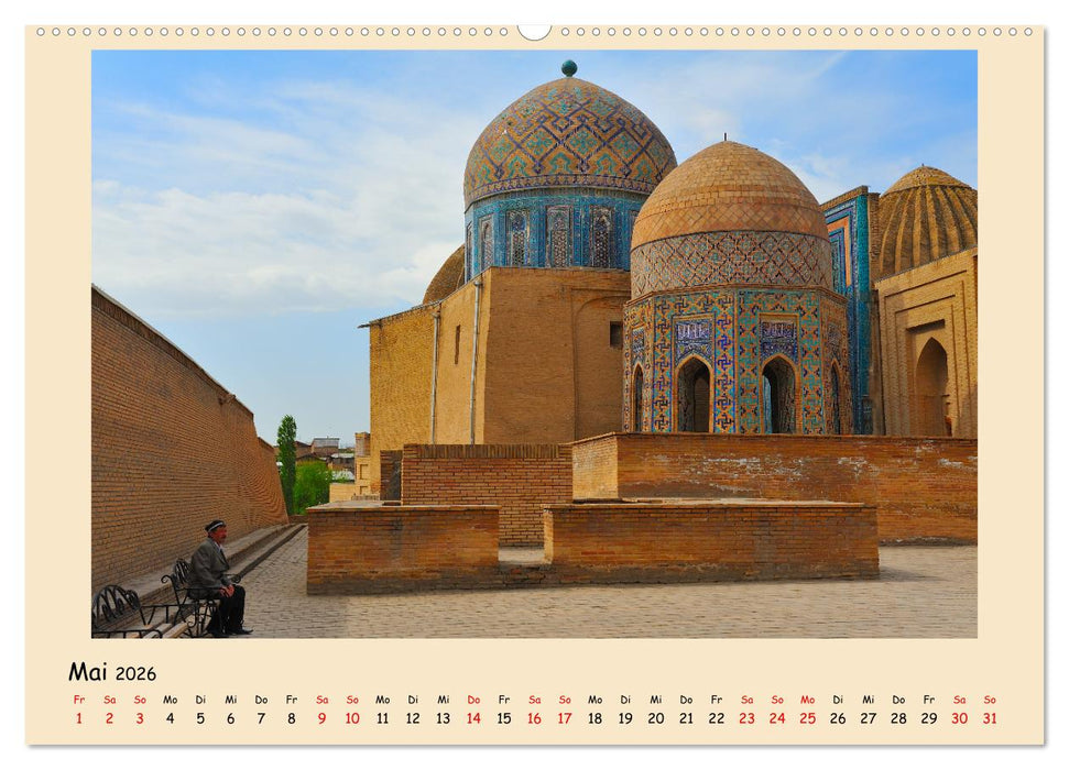 Usbekistan, Perlen der Seidenstraße (CALVENDO Wandkalender 2026)