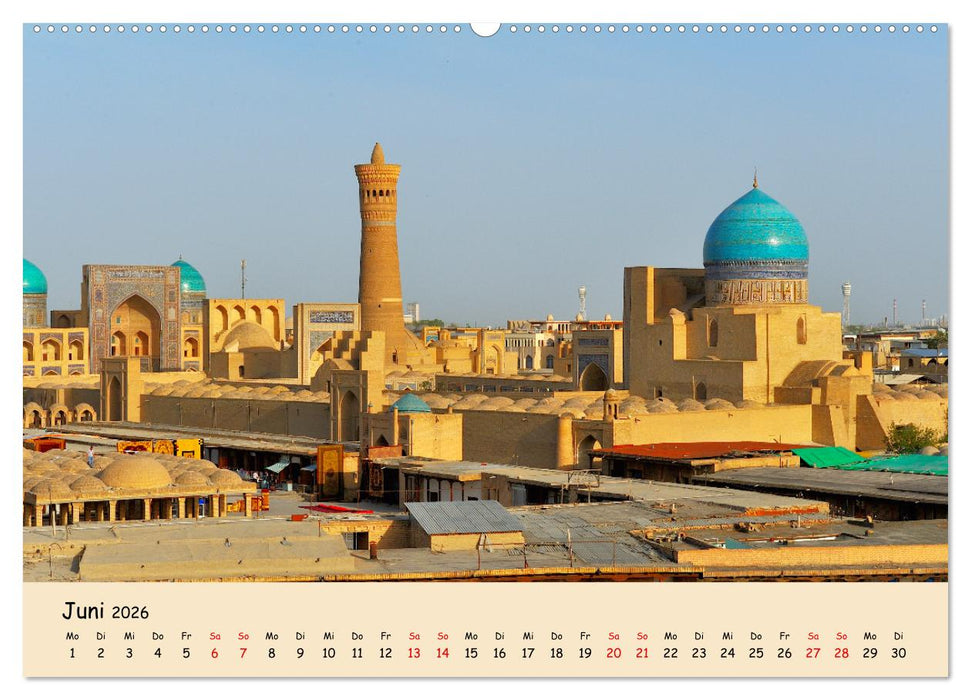 Usbekistan, Perlen der Seidenstraße (CALVENDO Wandkalender 2026)