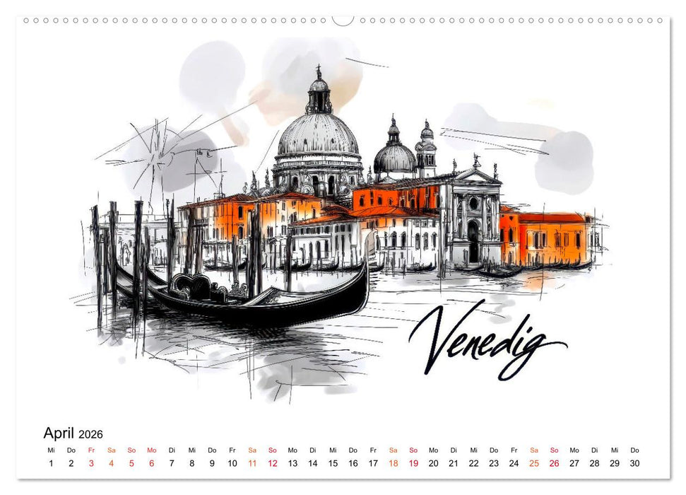 Traumziele der Erde - Kalender für Entdecker (CALVENDO Premium Wandkalender 2026)