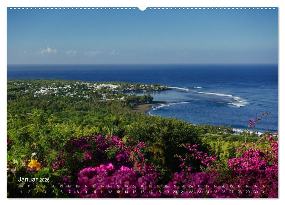 La Reunion - Traumhafte Küsten und Hochgebirge (CALVENDO Premium Wandkalender 2026)