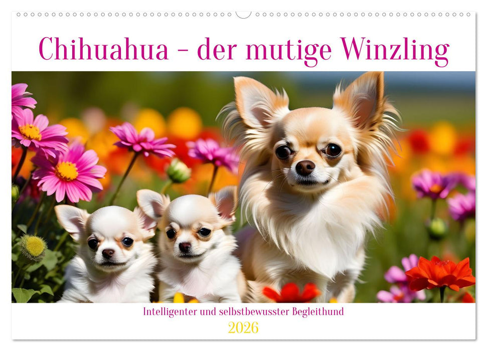 Chihuahua - der mutige Winzling (CALVENDO Wandkalender 2026)