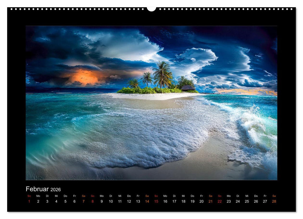 Paradiesische Inselwelten (CALVENDO Wandkalender 2026)