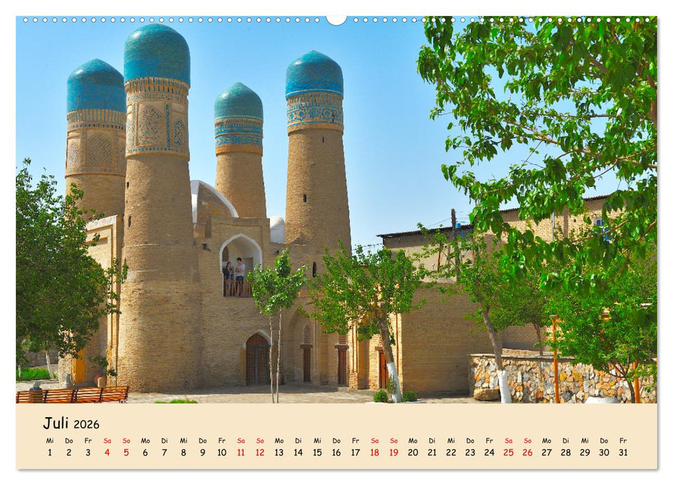 Usbekistan, Perlen der Seidenstraße (CALVENDO Premium Wandkalender 2026)