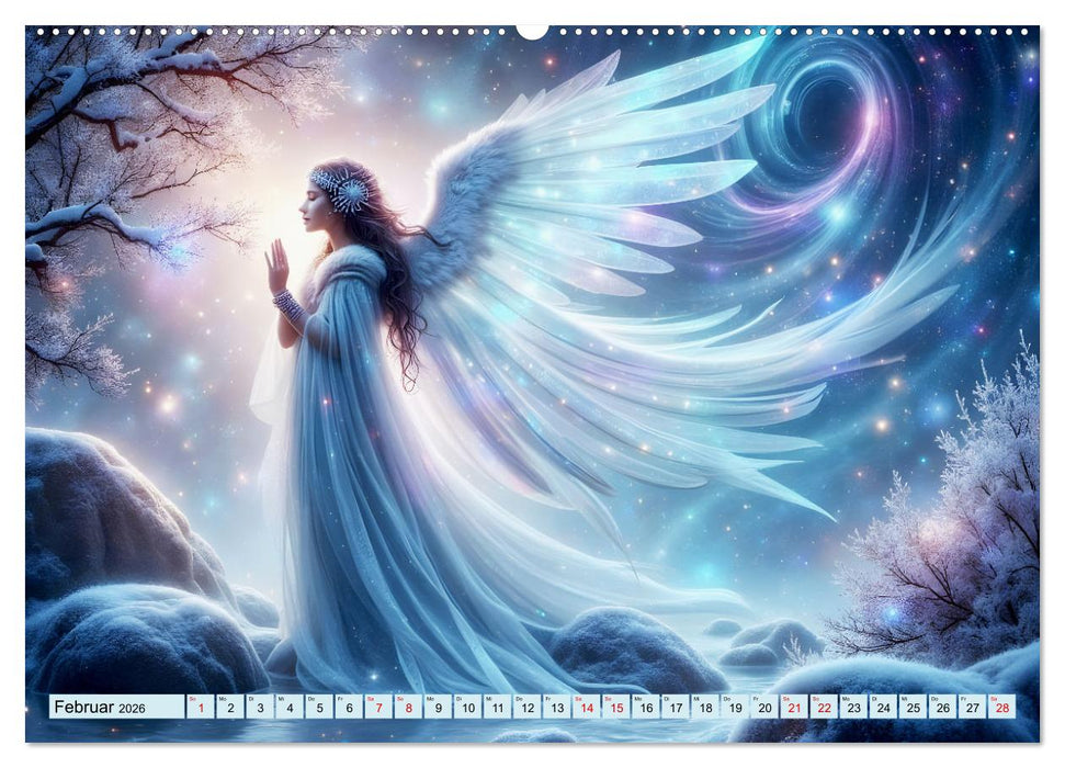 Engel und Wasser - Ein Band der Anmut (CALVENDO Premium Wandkalender 2026)