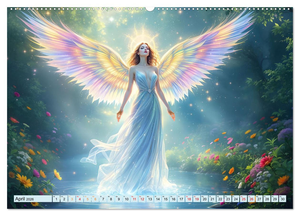 Engel und Wasser - Ein Band der Anmut (CALVENDO Premium Wandkalender 2026)