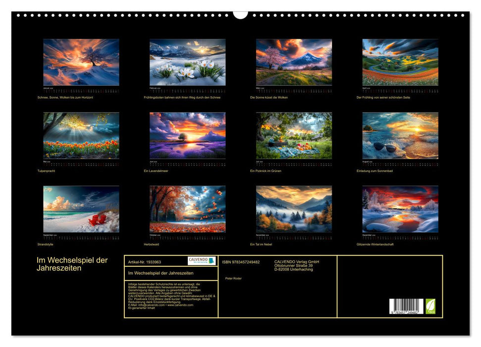 Im Wechselspiel der Jahreszeiten (CALVENDO Wandkalender 2026)