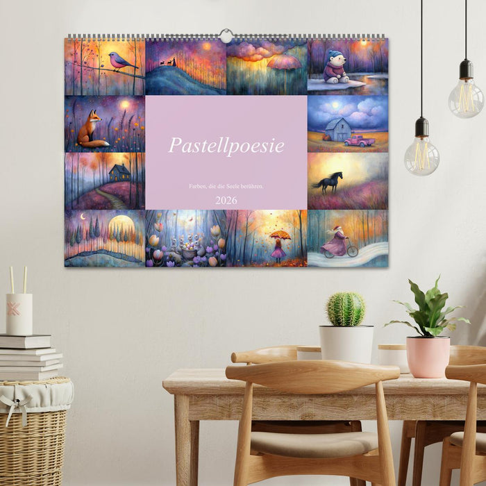 Pastellpoesie – Farben, die die Seele berühren (CALVENDO Wandkalender 2026)