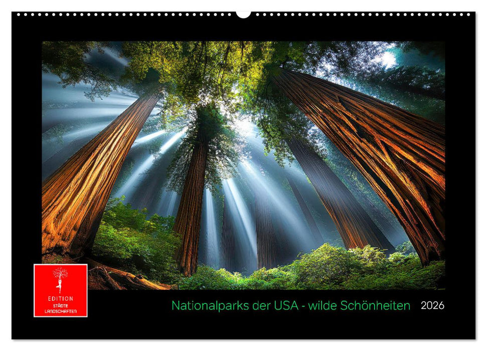 Nationalparks der USA - wilde Schönheiten (CALVENDO Wandkalender 2026)