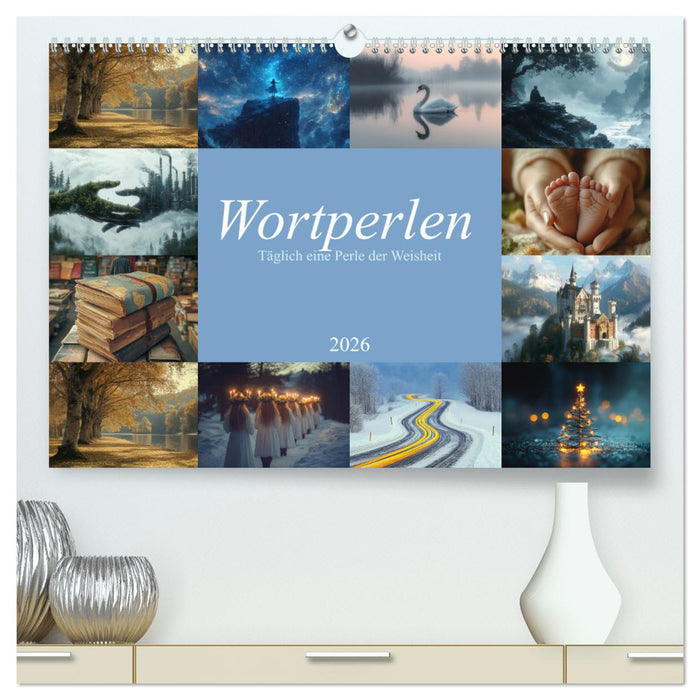 Wortperlen (CALVENDO Premium Wandkalender 2026)