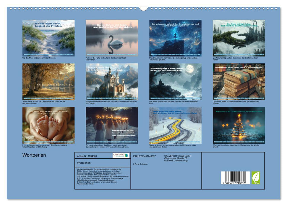 Wortperlen (CALVENDO Premium Wandkalender 2026)