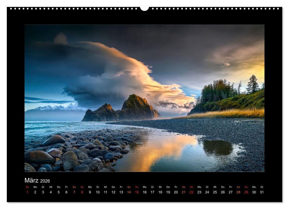 Nationalparks der USA - wilde Schönheiten (CALVENDO Premium Wandkalender 2026)
