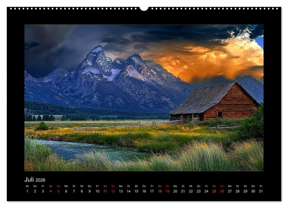 Nationalparks der USA - wilde Schönheiten (CALVENDO Premium Wandkalender 2026)