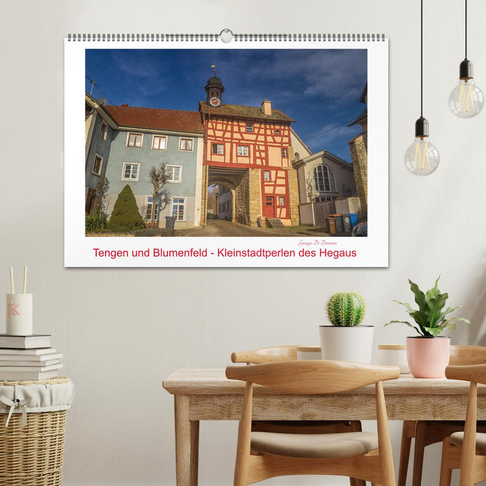 Tengen und Blumenfeld - Kleinstadtperlen des Hegaus (CALVENDO Wandkalender 2026)