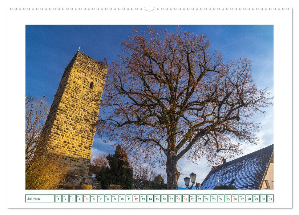 Tengen und Blumenfeld - Kleinstadtperlen des Hegaus (CALVENDO Premium Wandkalender 2026)