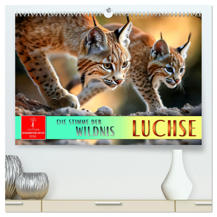 Luchse - die Stimme der Wildnis (CALVENDO Premium Wandkalender 2026)
