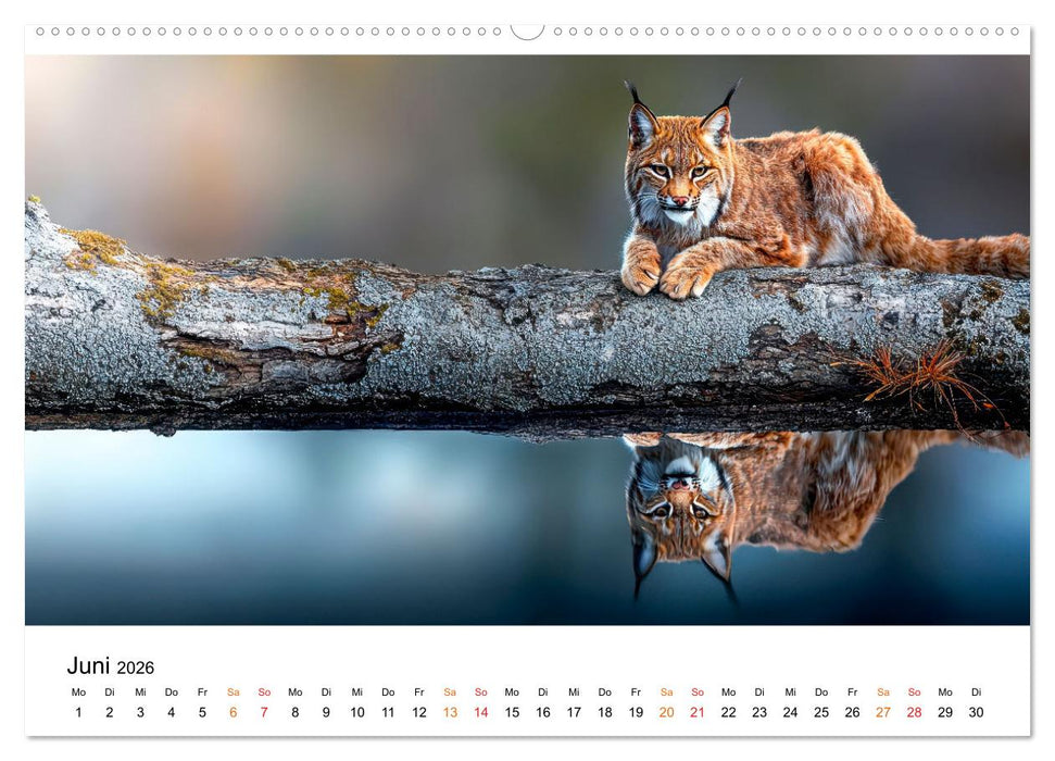 Luchse - die Stimme der Wildnis (CALVENDO Premium Wandkalender 2026)