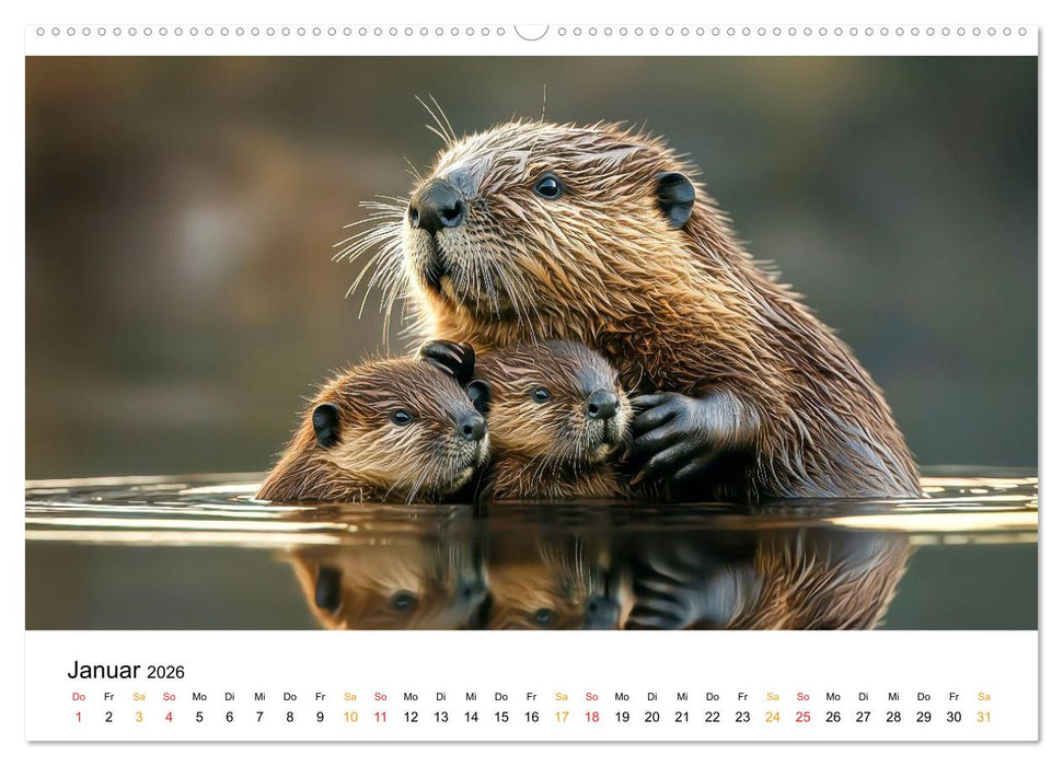 Tiermütter - die sanfte Seite der Wildnis (CALVENDO Premium Wandkalender 2026)