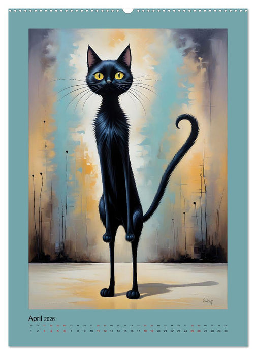 Buntes Katzenvolk (CALVENDO Wandkalender 2026)