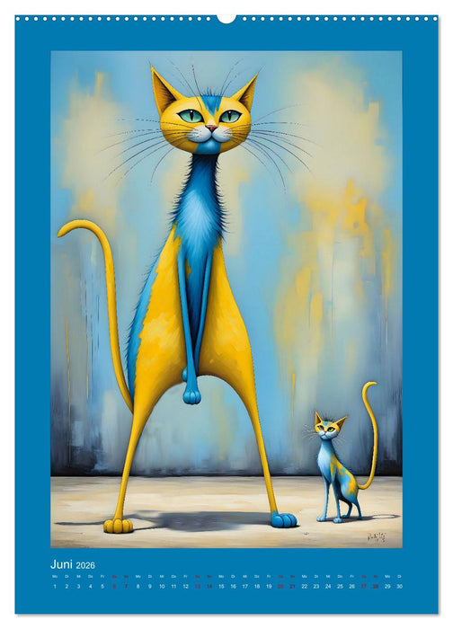 Buntes Katzenvolk (CALVENDO Wandkalender 2026)