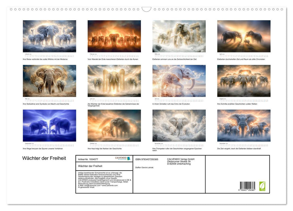Wächter der Freiheit (CALVENDO Wandkalender 2026)