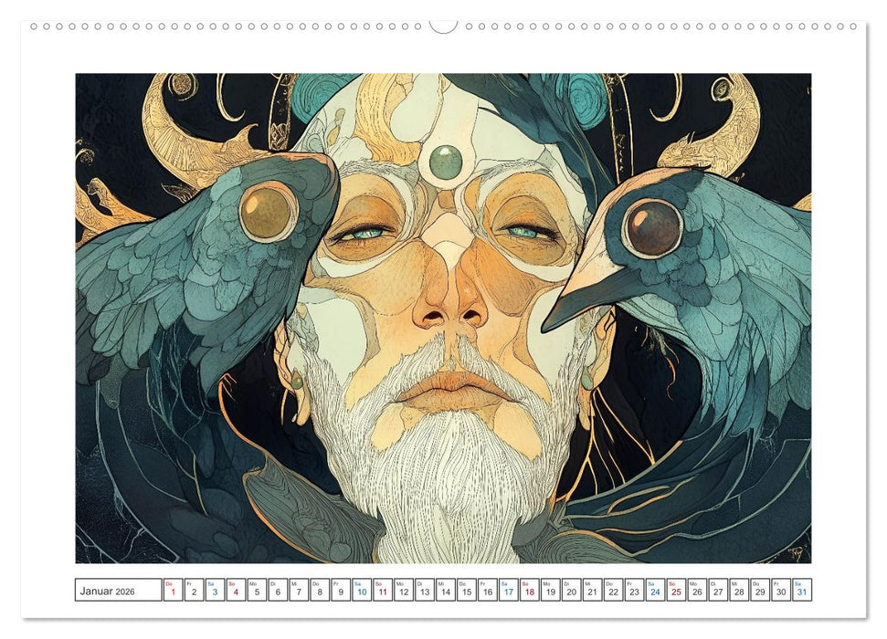 Im Stil des Art Nouveau (CALVENDO Premium Wandkalender 2026)