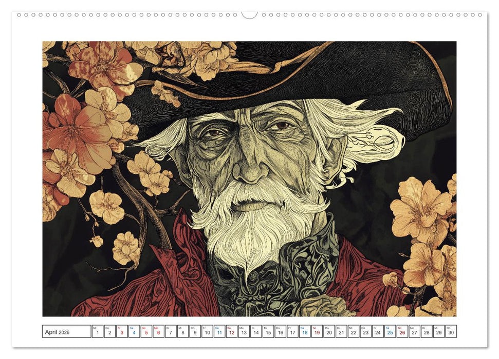 Im Stil des Art Nouveau (CALVENDO Premium Wandkalender 2026)