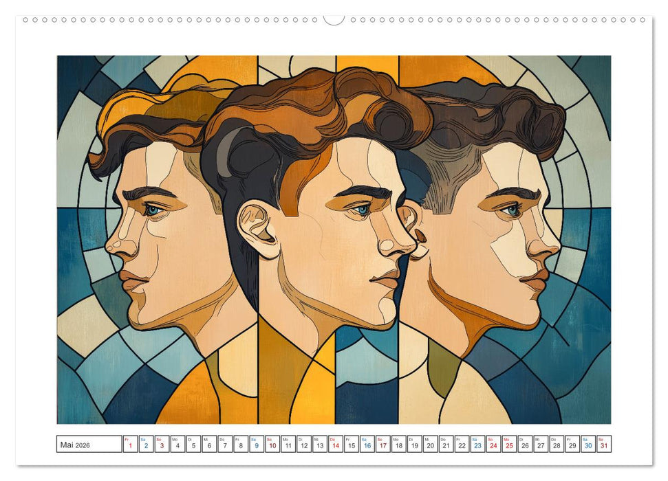 Im Stil des Art Nouveau (CALVENDO Premium Wandkalender 2026)