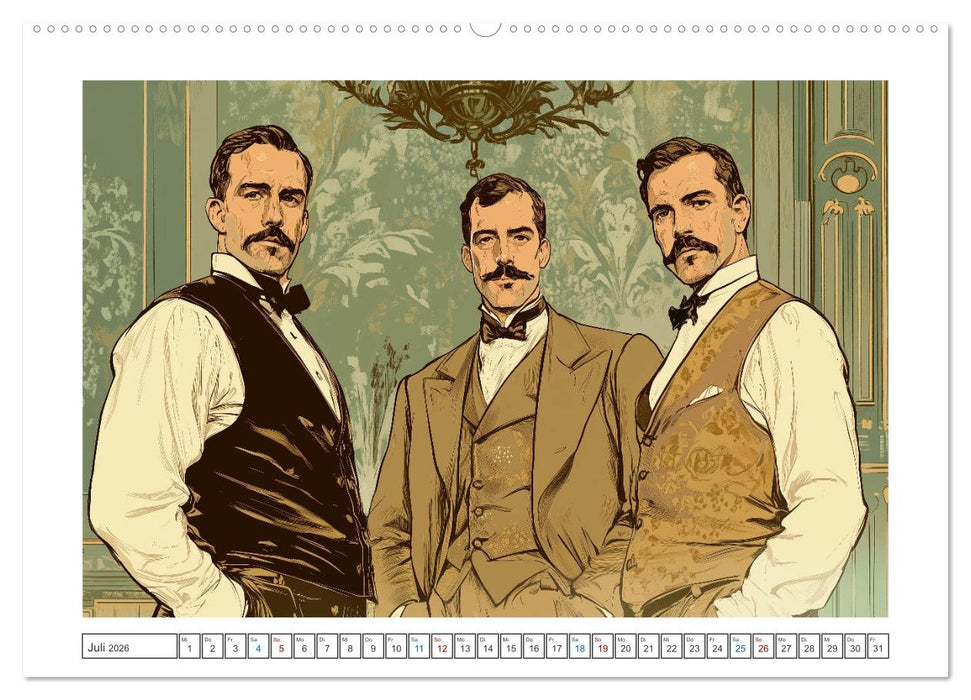 Im Stil des Art Nouveau (CALVENDO Premium Wandkalender 2026)