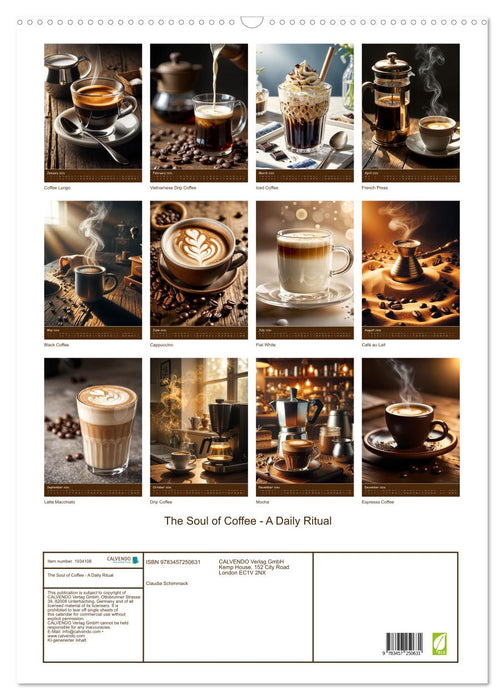 The Soul of Coffee - A Daily Ritual (CALVENDO Monthly Calendar 2026)