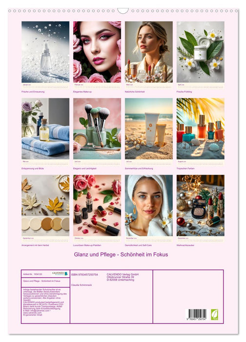 Glanz und Pflege - Schönheit im Fokus (CALVENDO Wandkalender 2026)