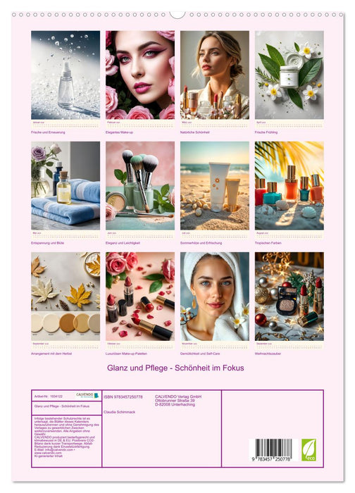 Glanz und Pflege - Schönheit im Fokus (CALVENDO Premium Wandkalender 2026)