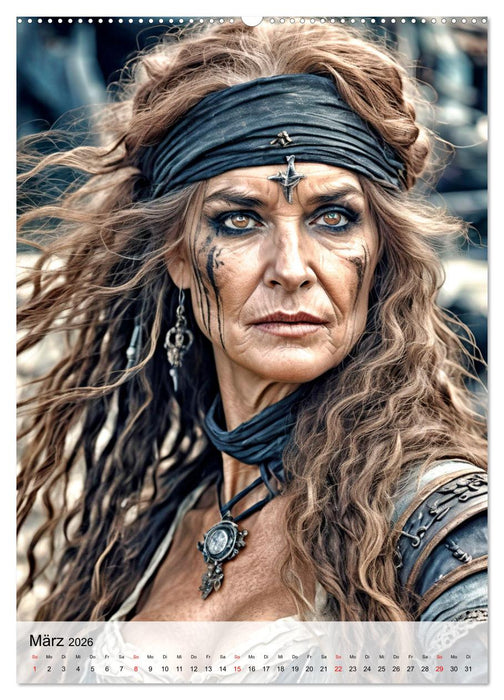 Porträts verwegener Seeräuberinnen (CALVENDO Wandkalender 2026)