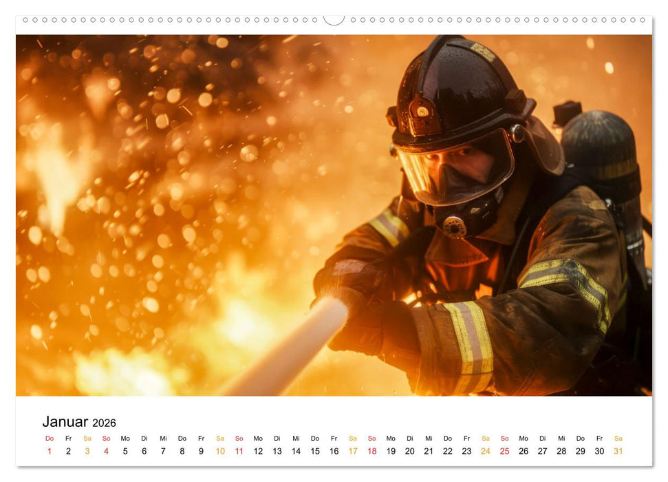 Firefighters - wenn die Erde brennt (CALVENDO Wandkalender 2026)