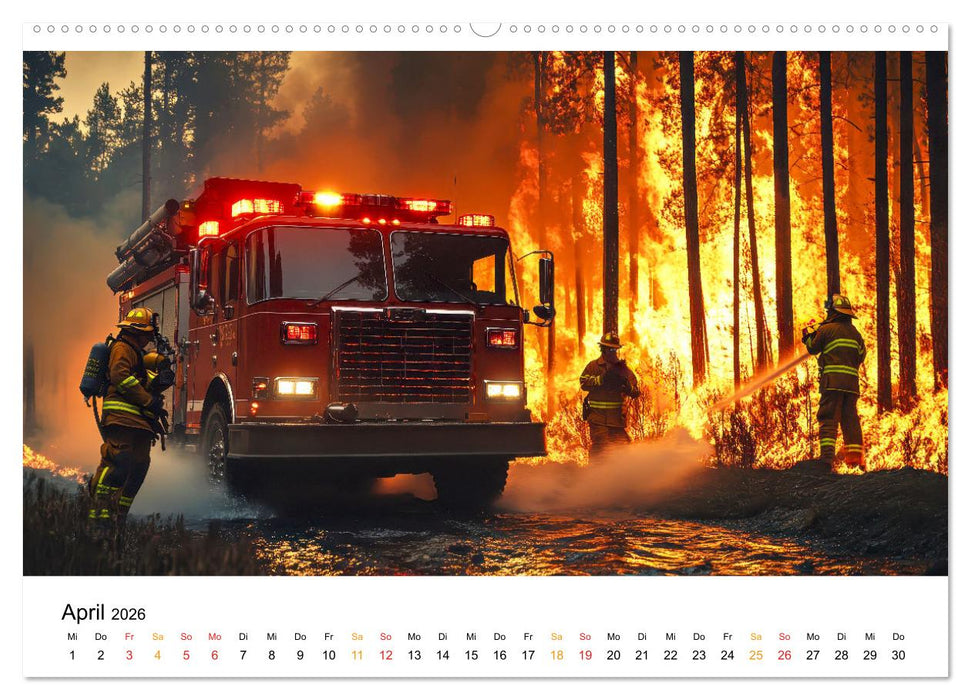 Firefighters - wenn die Erde brennt (CALVENDO Wandkalender 2026)
