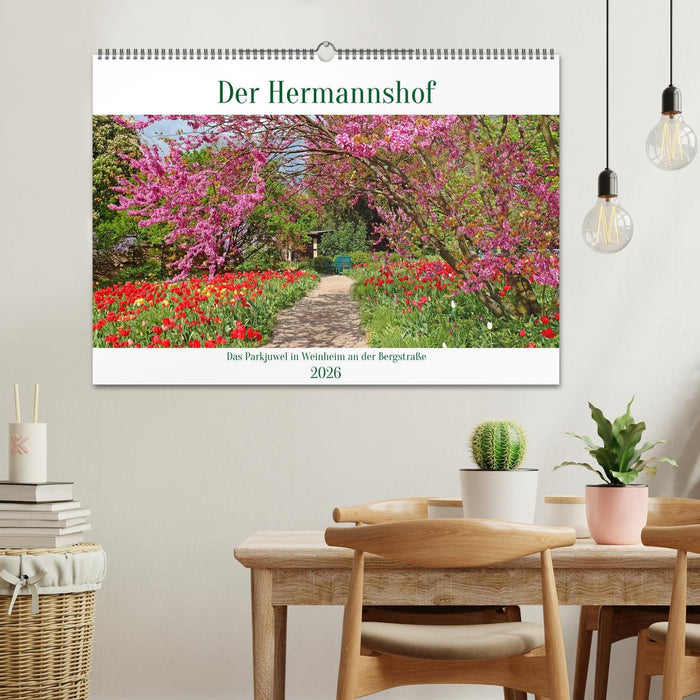 Der Hermannshof Das Parkjuwel in Weinheim an der Bergstraße (CALVENDO Wandkalender 2026)