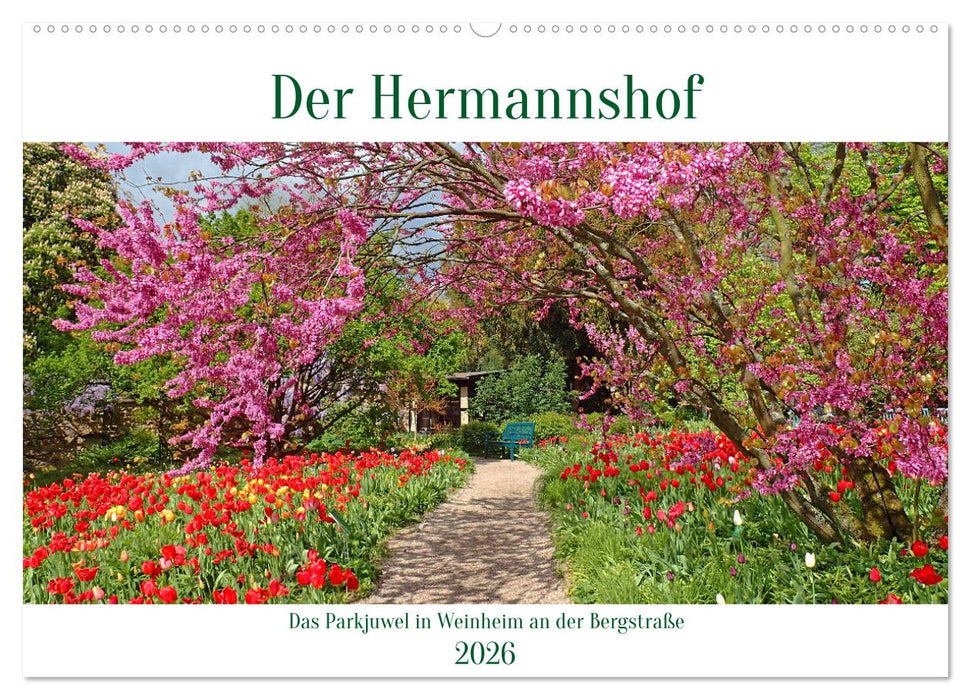 Der Hermannshof Das Parkjuwel in Weinheim an der Bergstraße (CALVENDO Wandkalender 2026)