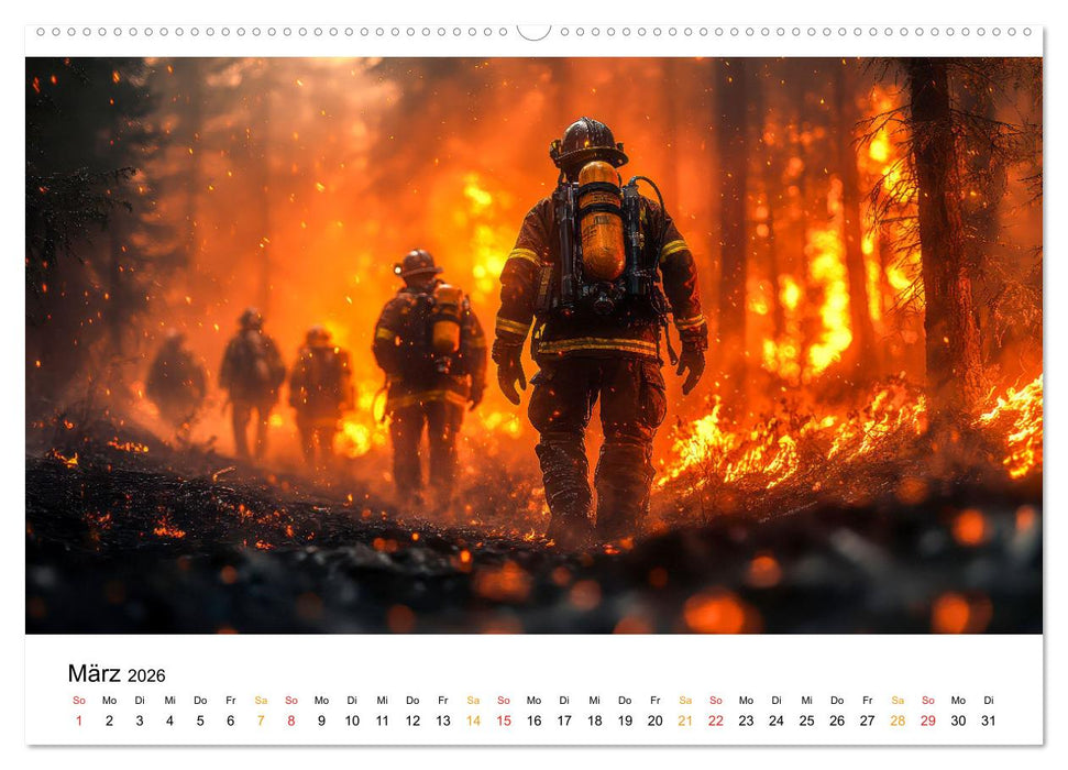 Firefighters - wenn die Erde brennt (CALVENDO Premium Wandkalender 2026)