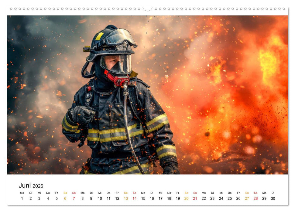 Firefighters - wenn die Erde brennt (CALVENDO Premium Wandkalender 2026)