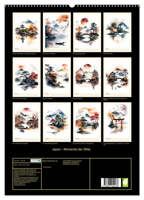 Japan - Momente der Stille (CALVENDO Premium Wandkalender 2026)