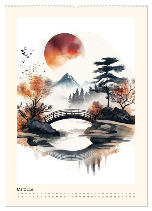 Japan - Momente der Stille (CALVENDO Premium Wandkalender 2026)