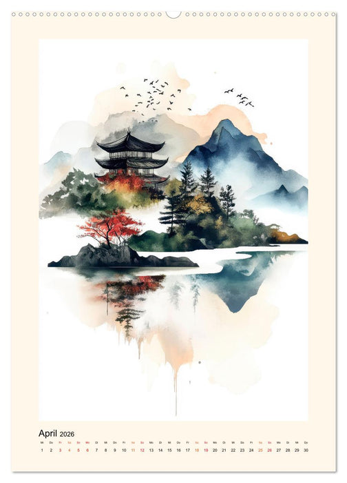 Japan - Momente der Stille (CALVENDO Premium Wandkalender 2026)