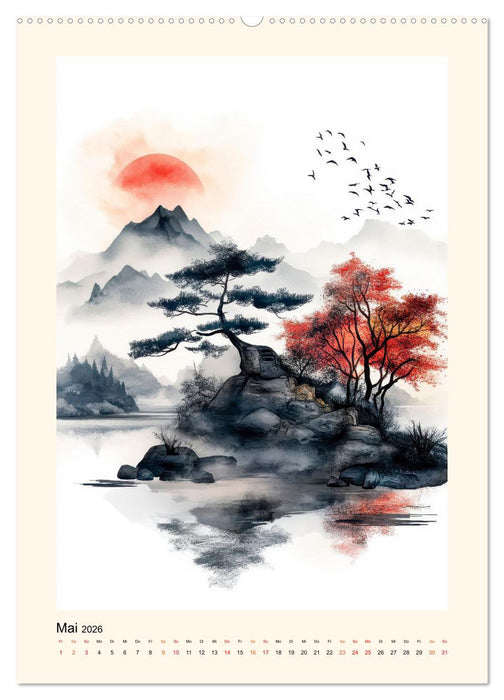 Japan - Momente der Stille (CALVENDO Premium Wandkalender 2026)