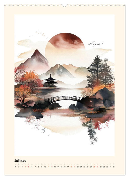 Japan - Momente der Stille (CALVENDO Premium Wandkalender 2026)
