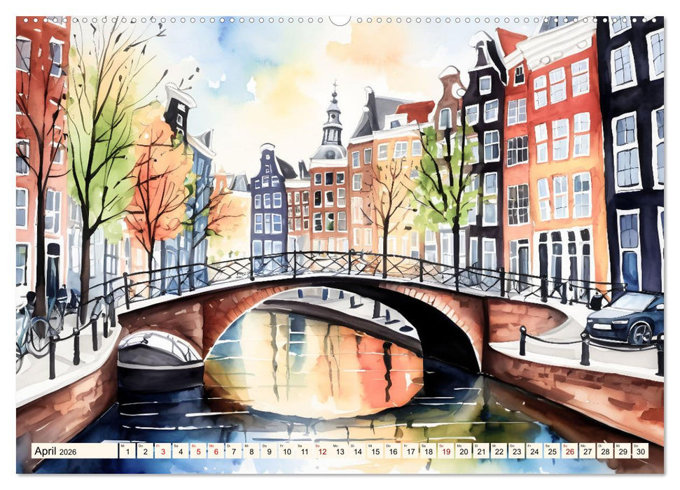 Fernweh - Malerische Gassen (CALVENDO Wandkalender 2026)