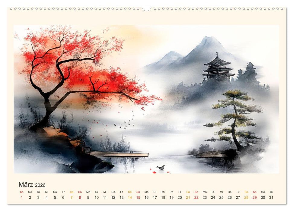 Japan - die Farben der Tradition (CALVENDO Wandkalender 2026)