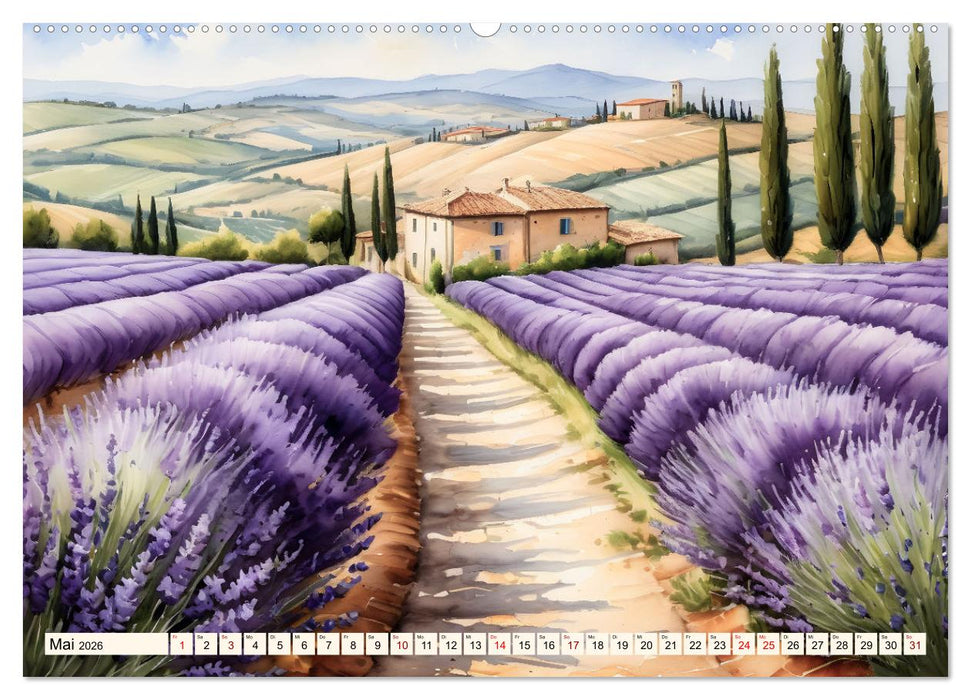 Fernweh - Malerische Gassen (CALVENDO Premium Wandkalender 2026)