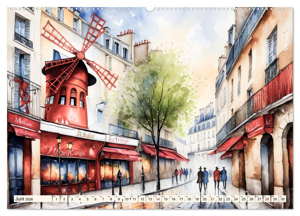 Fernweh - Malerische Gassen (CALVENDO Premium Wandkalender 2026)